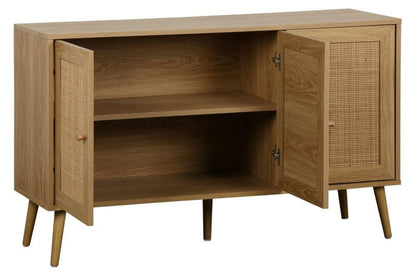 Komoda Ballo 115 cm Naturlig Brun Rattan