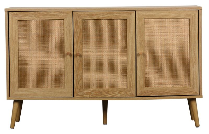 Komoda Ballo 115 cm Naturlig Brun Rattan