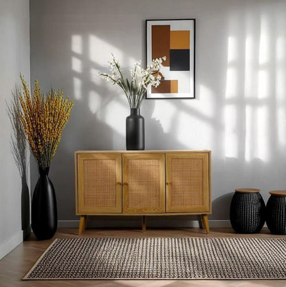 Komoda Ballo 115 cm Naturlig Brun Rattan
