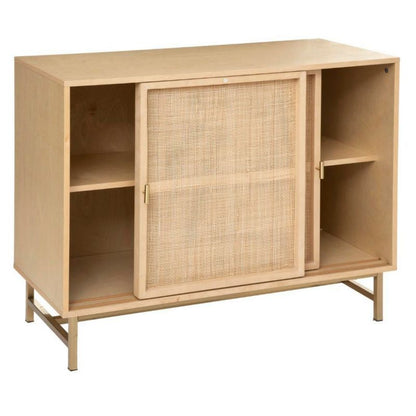 Komoda Rayo 100 cm Rattanfront Guldben Boho