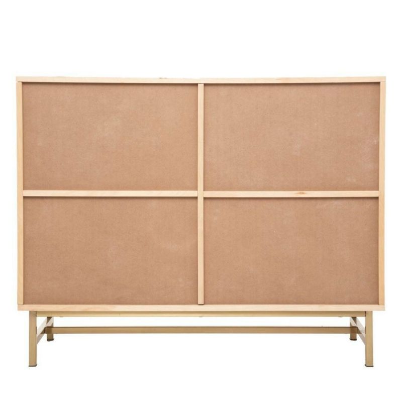 Komoda Rayo 100 cm Rattanfront Guldben Boho