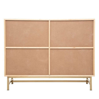 Komoda Rayo 100 cm Rattanfront Guldben Boho