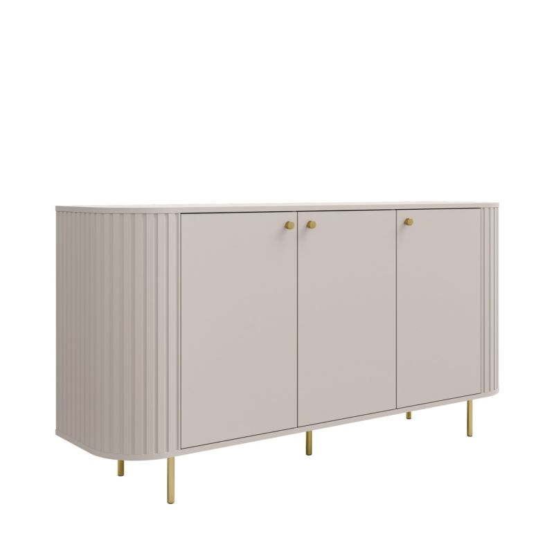 Komoda Flana 830 3F 1646x423x854 mm Beige