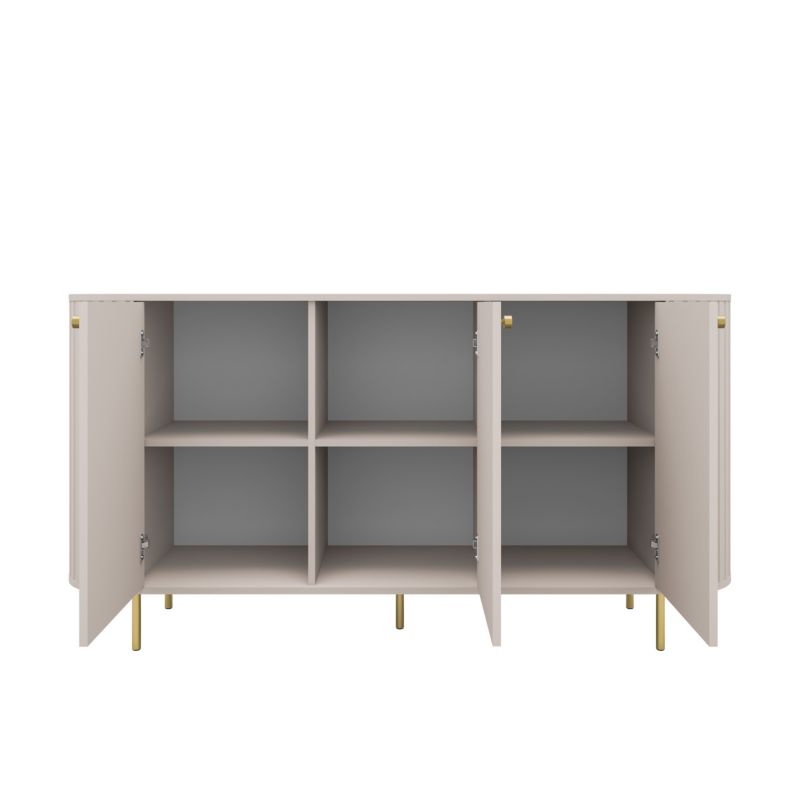 Komoda Flana 830 3F 1646x423x854 mm Beige