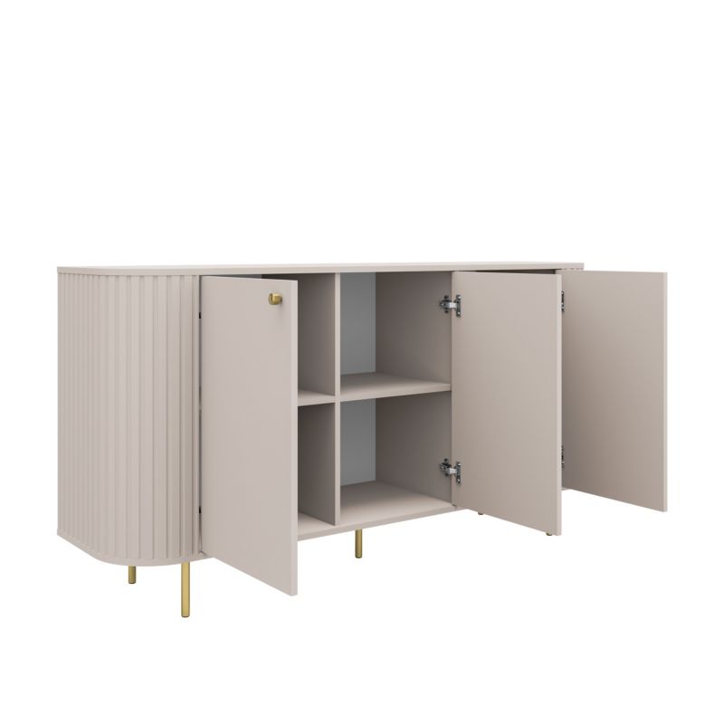 Komoda Flana 830 3F 1646x423x854 mm Beige