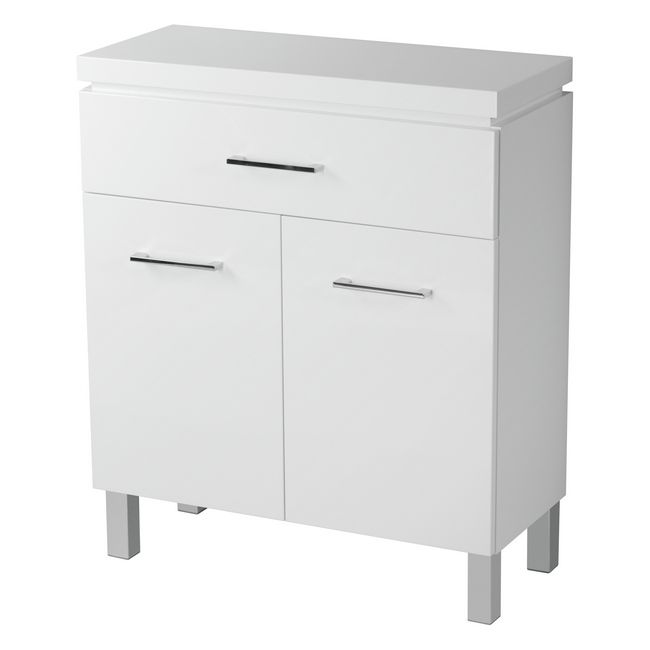 Badeværelseskommode Olivia 70x83x30 cm Hvid | 5907720644833