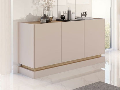 Kommode Zarpant K160 3D 160 cm Ørkensand / Eg Cremona