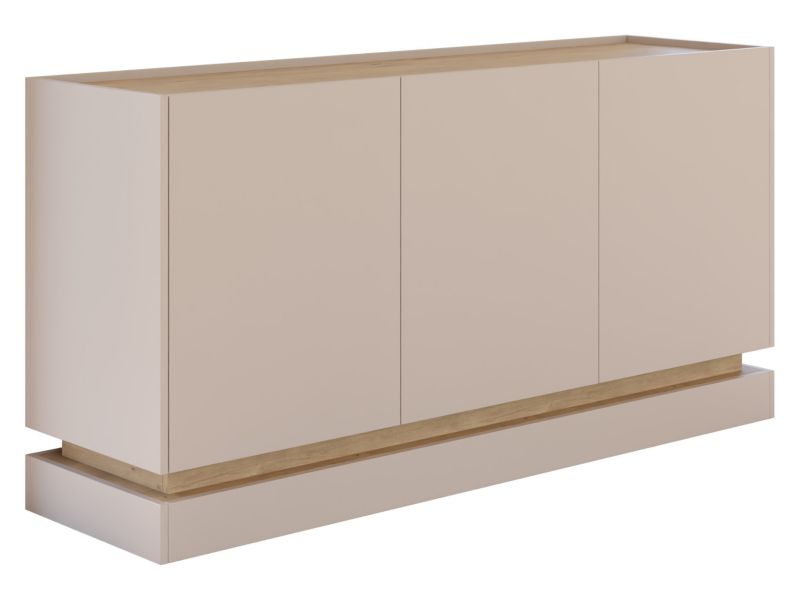 Kommode Zarpant K160 3D 160 cm Ørkensand / Eg Cremona