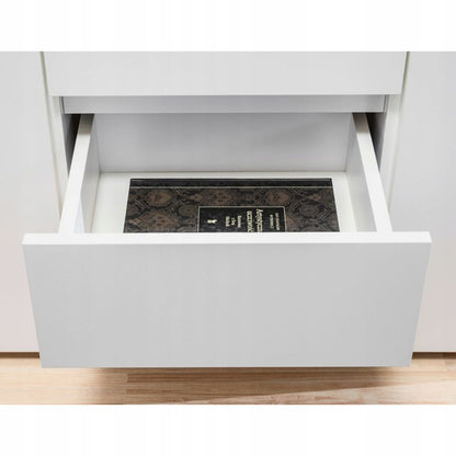 Komoda Natalia 120 cm Grafit Dąb Wotan