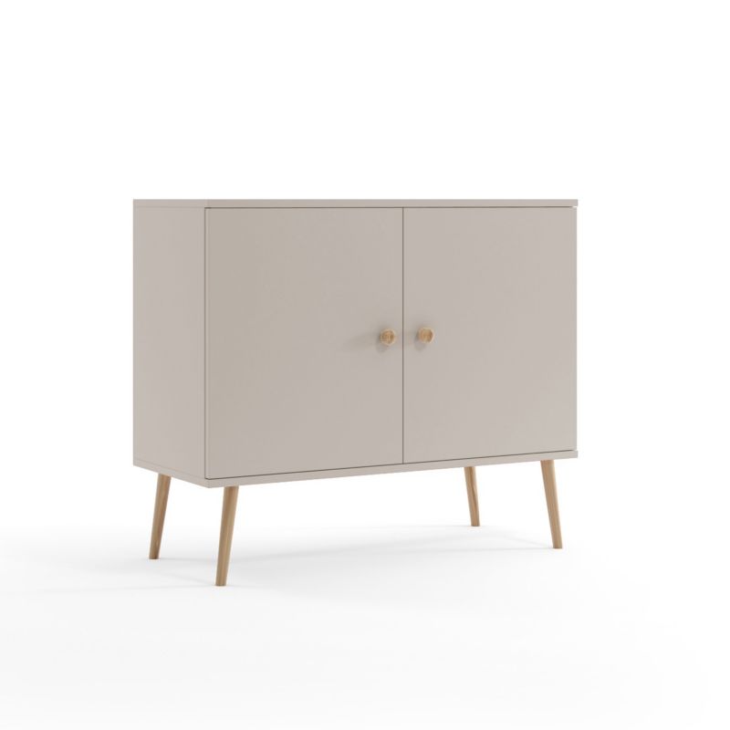 Bettso Ikon to-dørs kommode i skandinavisk stil, kasmir, 1 stk.