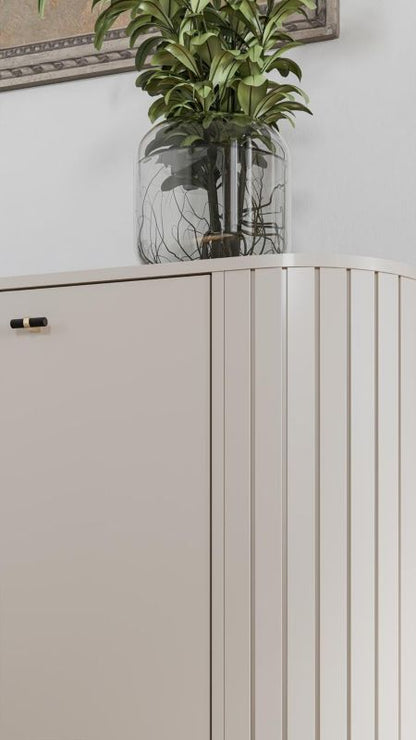 To-dørs kommode med skuffer Bettso Zante rundet cashmere 1 stk.