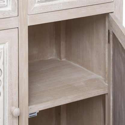 Komoda Hina 80 cm Bælget Front Hvid