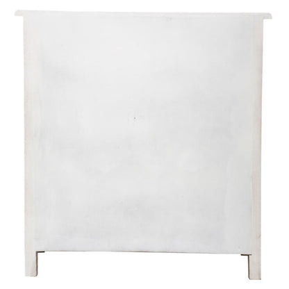 Komoda Hina 80 cm Bælget Front Hvid