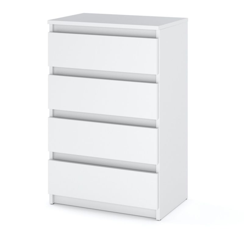 Kommode Hugo 4 Skuffer 60 cm Hvid Mat