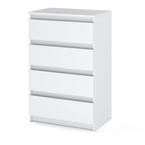 Kommode Hugo 4 Skuffer 60 cm Hvid Mat