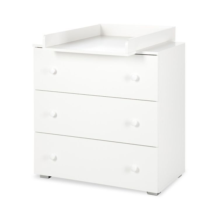 Komode PAULA 80 cm Hvid med Bleplads