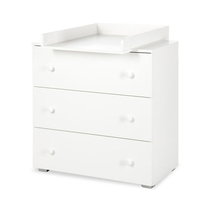 Komode PAULA 80 cm Hvid med Bleplads