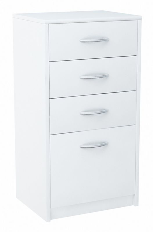 Komoda Matkam 45 cm 4S 4 skuffer Hvid