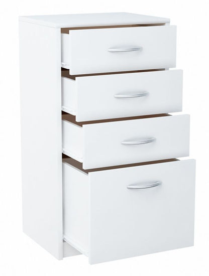 Komoda Matkam 45 cm 4S 4 skuffer Hvid