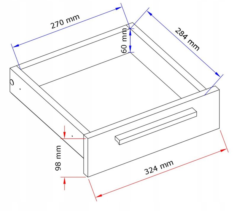 Komoda ALTIVO 2SW2SN 70x36x36 cm Kaszmir