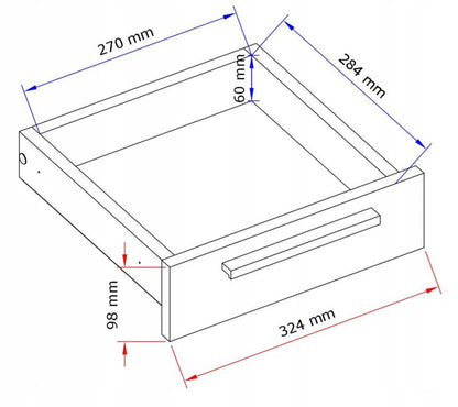 Komoda ALTIVO 2SW2SN 70x36x36 cm Kaszmir