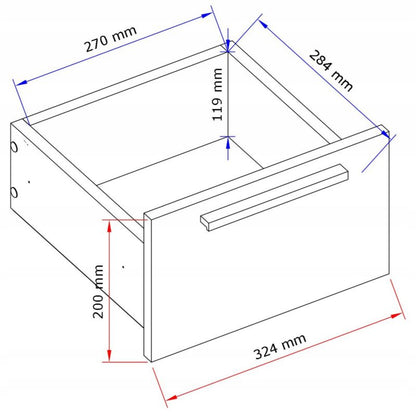 Komoda ALTIVO 2SW2SN 70x36x36 cm Kaszmir
