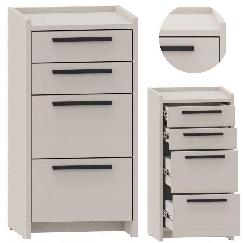 Komoda ALTIVO 2SW2SN 70x36x36 cm Kaszmir