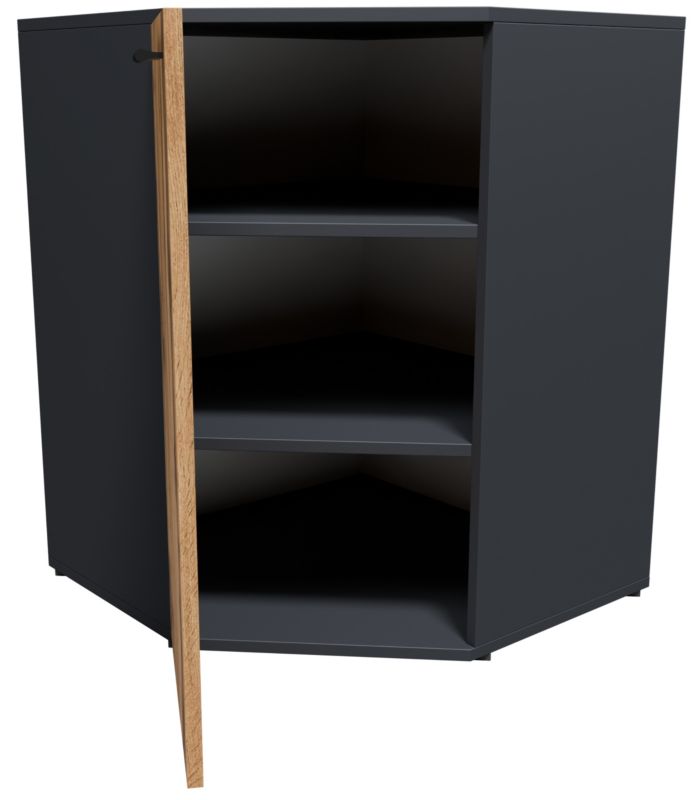 Hjørnekommode CR3-KD5 58x74x34 cm Grafit-Wotan