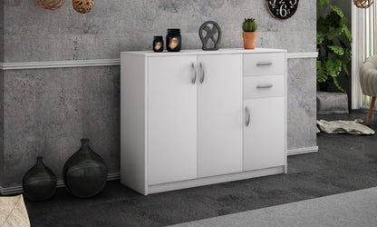 Komoda Matkam 110 cm 3d2s Hvid