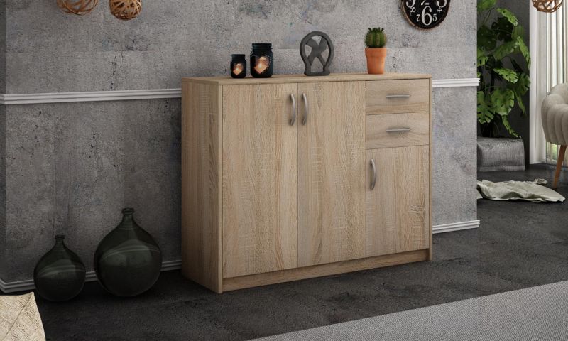 Komoda Matkam 110 cm 3d2s Eg Fyr Sonoma