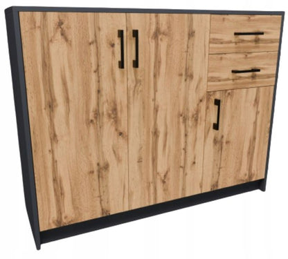 Kommode 3D2S 110 cm Grafit-Wotan