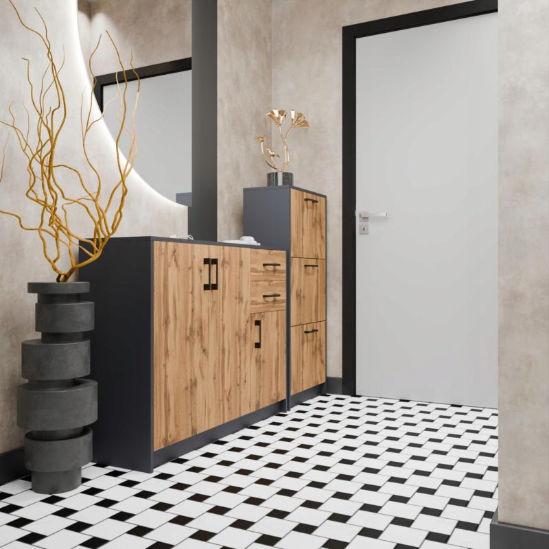 Kommode 3D2S 110 cm Grafit-Wotan