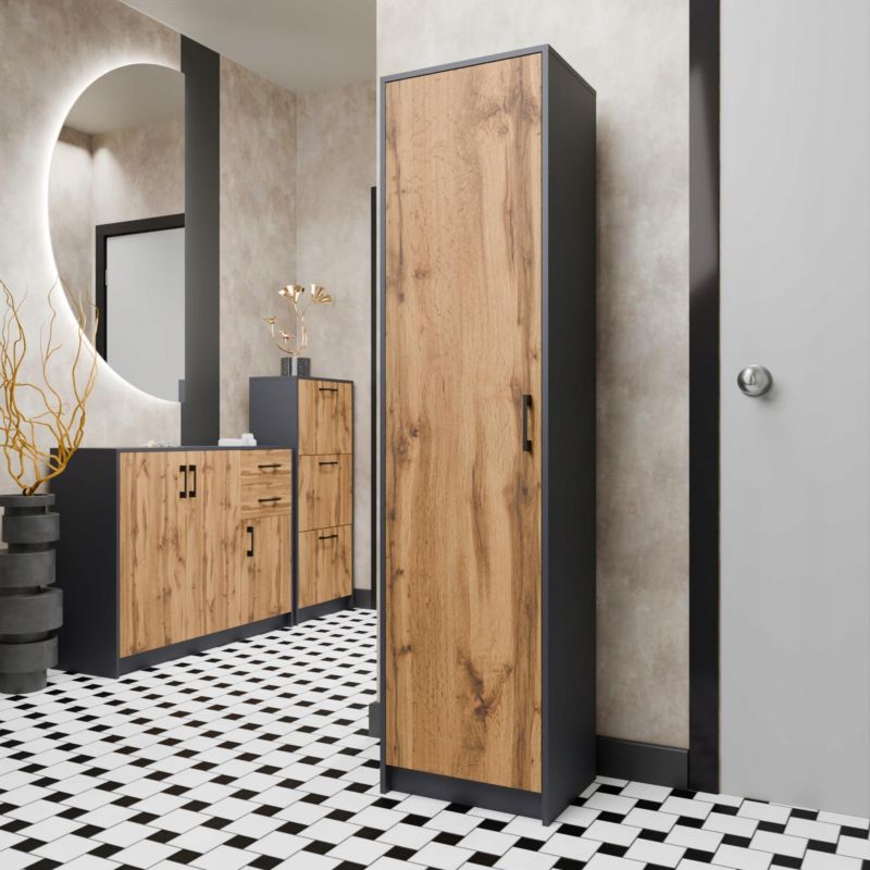 Kommode 3D2S 110 cm Grafit-Wotan