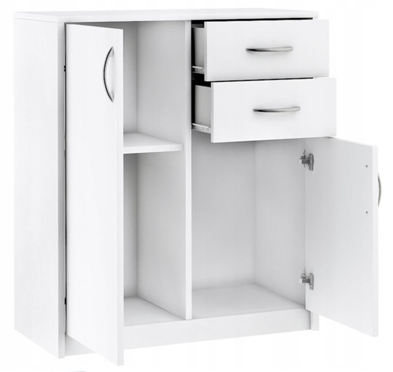 Komoda Matkam 2d2s Rega Rob Hvid 74x35x85 cm