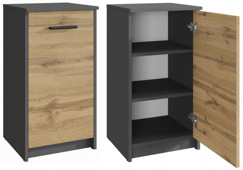 Komode Skab Bodo 1D 40 cm Antracit-Eg