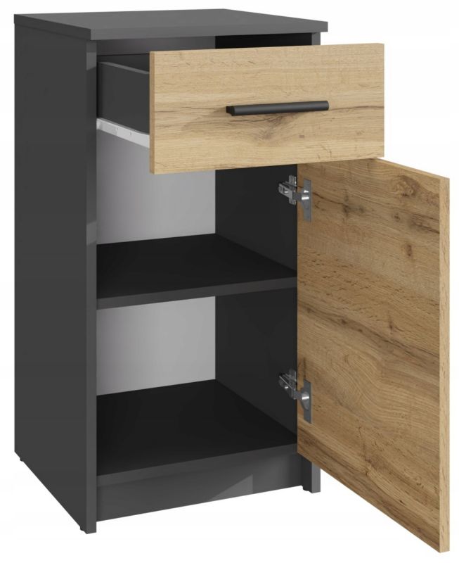 Kommode Bodo 1D1S 75x40x35 cm Antracit-Wotan