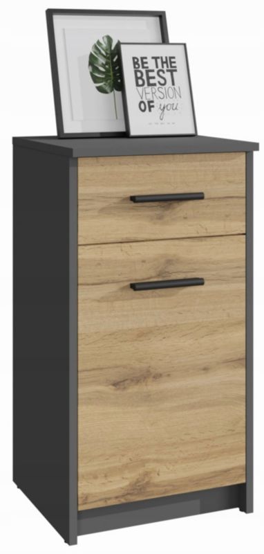 Kommode Bodo 1D1S 75x40x35 cm Antracit-Wotan