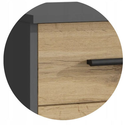 Kommode Bodo 1D1S 75x40x35 cm Antracit-Wotan