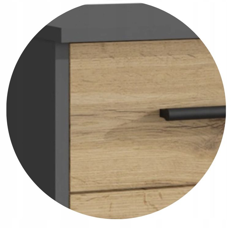 Kommode Bodo 1D1S 75x40x35 cm Antracit-Wotan