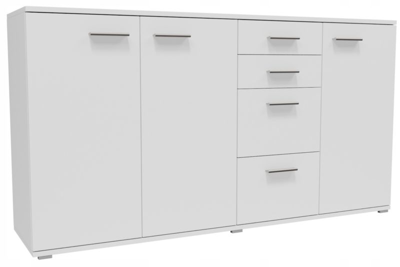 Komoda CR3-KD4 137,8 cm Hvid 4 Skuffer