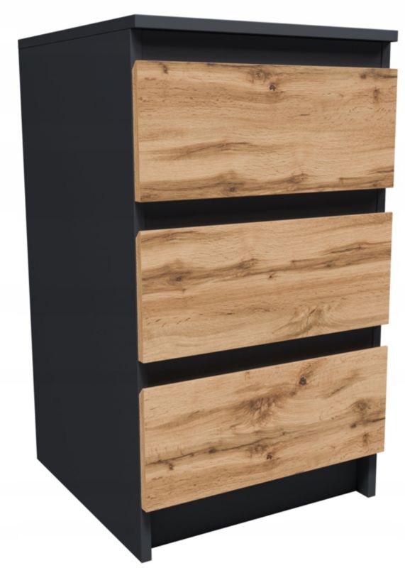 Komoda CR3-T-9 3 Skuffer 40x69x44 cm Grafit