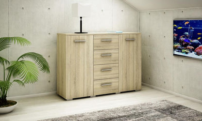 Kommode Helena 120 cm Egetræ Sonoma