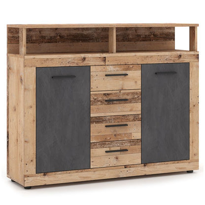 Kommode BLAGO MIDI B 120 cm Eg Grå
