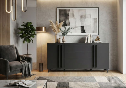 Komoda HURON 150 cm Sort 1 stk
