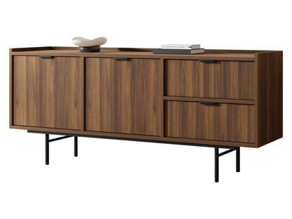 Komoda Edison 2D2S 150x40x68 cm Valnød