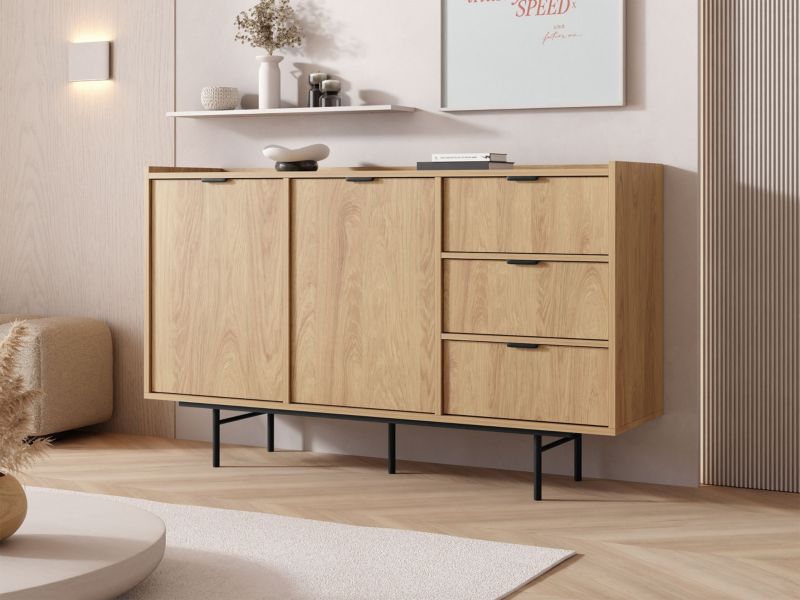 Komode Edison 2D3S 150x90x40 cm Eg Hikora