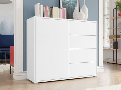 Kommode Gesita 100x41x93 cm Hvid Mat
