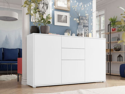 Kommode Gesita 24 Skuffer Hvid 141x93x41 cm