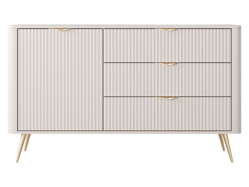 Kommode Lante 138 1D3S 139 cm Sandbeige