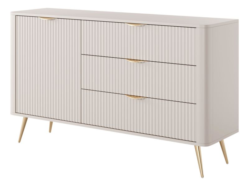 Kommode Lante 138 1D3S 139 cm Sandbeige